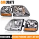 Fit For 97-03 Ford F150/99-02 Expedition Headlights+Corner Lights Assembly Pair