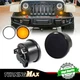 Switchback Smoked LED Front Turn Signal Light DRL For 2007-2017 Jeep Wrangler JK