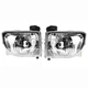 Silscvtt Right+Left Headlight For Toyota Tacoma 2001-2004 Chrome Housing Factory