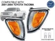 Fits Chrome Bezel Corner Lamp 2001-2004 Toyota Tacoma PAIR Passenger Driver Side