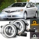 2x Front Bumper LED Fog Lights DRL Halo Driving Lamp For Toyota Camry 2007-2014