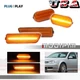 Amber Lens LED Front Bumper Side Marker Light Set of 4 For VW MK4 Golf GTI Jetta