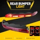 2X Rear Bumper Reflector Light Cover For 2016-2020 Audi Q7 Left+Right Red AUXITO
