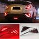 For Toyota CHR C-HR 2016 2017 2018 Rear Bumper Reflector Brake Lamps Tail Lights