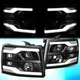 FOR 2007-2014 CHEVY SILVERADO DUAL LED DRL PROJECTOR HEADLIGHT/LAMPS BLACK/CLEAR FOR 2007-2014 CHEVY SILVERADO DUAL LED DRL PROJECTOR HEADLIGHT/LAMPS BLACK/CLEAR