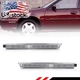 2X Clear Lens Front Side Marker Lights For 97-03 Chevy Malibu & 04-05 Classic