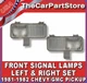 Front Park Lamp Turn Signal Lights for 81-82 CHEVY PU GMC Pickup TRUCK Set PAIR