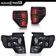 SMOKED/CLEAR HEADLIGHT + LED REAR TAIL LIGHTS FIT FOR 09-14 FORD F150 PICKUP