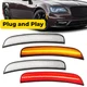 4 x Clear LED Front & Rear Side Marker Lights Lamp For Chrysler 300 2015-2023 4 x Clear LED Front & Rear Side Marker Lights Lamp For Chrysler 300 2015-2023