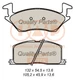 Brake pad kit, disc brake 704-17088 IAP QUALITY PARTS for Toyota