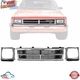 NEW FRONT GRILLE & HEADLIGHT DOOR 3PC FOR 1987-1989 TOYOTA 4RUNNER 87-88 PICKUP