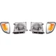Halogen Headlight Kit For 1997-2000 Toyota Tacoma RWD Left and Right Side