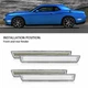 4PCS Front Rear CLear White LED Side Marker Light For 2015-2023 Dodge Challenger