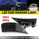 4PC LED Side Marker Lights For 2021-2023 Cadillac Escalade/Escalade ESV 5th Gen