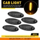 5-50 Smoke LED Cab Roof Top Marker Running Amber Light For Freightliner Cascadia