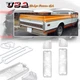 Clear Tail & Reverse Lights Lenses w/ Gasket Kit For Chevy Truck Fleetside 67-72