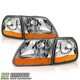 1997-2003 Ford F150 Harley Davidson Style Headlights w/Corner Lamps Left+Right