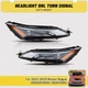 Pair Upper Halogen Headlight For 2021-25 Nissan Rogue S SV SL w/o Bulb w/LED DRL
