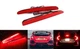 Red Lens LED Bumper Reflector Lights Kit For Honda Civic Hatchback SI Type-R 4DR