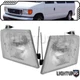 Pair LH RH CAPA Halogen Headlights for FORD 97-07 ECONOLINE VAN CLUB WAGON