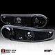 Fit 2000-2006 GMC Sierra Yukon Bumper Signal Lights Driving Lamps Glossy Black
