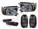 Black Headlights Corner Bumper & LED Tail Lights Set For 96-98 Toyota 4Runner 