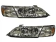 Left and Right 4-Piece lamps Headlights Set Fits 2000-2001 LX2530108 LX2531108