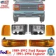 Headlights Assembly + Corner & Signal Lights For 1989-1994 Ford Ranger /Explorer