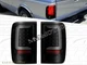 93-97 FORD RANGER C-BAR LED TAIL LIGHTS BLACK SMOKE 1994 1995 1996 NEW