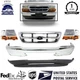 Front Bumper Chrome Kit + Headlights + Corner Lights For 1998-2000 Ford Ranger