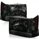 Fits 1993-1998 Jeep Grand Cherokee Smoke Headlights Driver And Passenger Set
