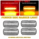 Clear Lens LED Side Marker Lights For Dodge Ram 2500 3500 10-18 Dually Bed 4-20X