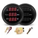 MH Triple Gauge Set - Water Temp (104°F-248°F), Oil Pressure Black MH Triple Gauge Set - Water Temp (104°F-248°F), Oil Pressure Black