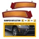 Amber Len Front Bumper Side Marker Lamps Reflectors For BMW E70 X5 LCI 2011-13