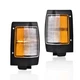 Fit For 90-97 Nissan D21 Pickup Black Parking Corner Side Marker Signal Lights