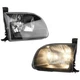 Halogen Headlight For 2000-04 Toyota Tundra LH+RH Regular Cab Access Cab Black