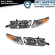 Headlight Corner Light Lamp LH Driver RH Passenger Kit for 02-03 Toyota Solara