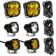 Baja Designs&reg; Squadron Sport Amber Combo, S1 Pair Amber Wide, S1 Pair Clear Spot
