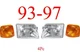 93 97 Ford Ranger 4Pc Head & Side Light Kit, 2WD, 4WD, Complete Assemblies!