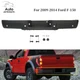For Ford F-150 Pickup 2009-2013 2014 Rear Bumper Assembly with Park Black Steel