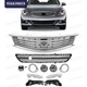 Front Bumper Upper Lower Grille Fog Lights For 2010-2013 Infiniti G37 11-12 G25