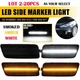 2-20X White Amber LED Side Marker Light Lamp Smoke For 2010-2014 VW MK6 Golf GTI