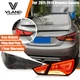 Smoked VLAND LED Tail Lights For 2011-2014 Hyundai Sonata 6th Gen Rear Lamps L+r