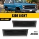 Pair GM2550115 LED Side Light Housing Front Fender Fit Chevy R10 GMC R1500 87-91