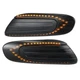 LED Side Indicator Light 63137298351 for Mini Cooper Amber Black 1 Pair