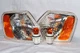 Front Turn Signal Parking Light Lamps w/2 Bulbs One Pair For 1998-2001 Passat 