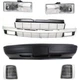Bumper Cover, Grille, Lights, Headlights Kit 6pc for 96-05 Chevrolet Astro LS,LT