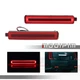 2 Red LED Rear Bumper Reflector Tail Brake Lights For Cadillac CTS Buick Enclave