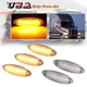 5X Amber LED Clear Front Raised Roof Marker Lights For 08+ Freightliner Cascadia
