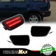 2Pc Smoked Black Rear Bumper Side Marker Lights Red LED For 1997-2001 Honda CR-V